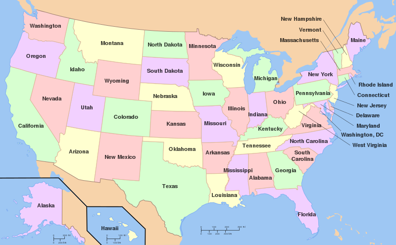 USA states (image map)
