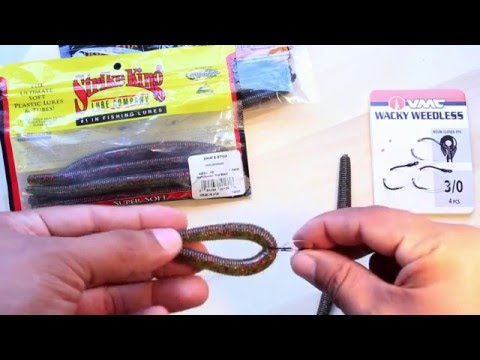 Viewing video: How to Wacky rig a Senko/Stick bait – FishingMobile