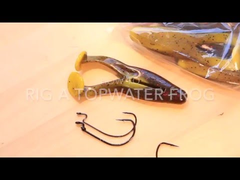 Viewing video: How to rig a soft plastic frog for topwater fishing –  FishingMobile
